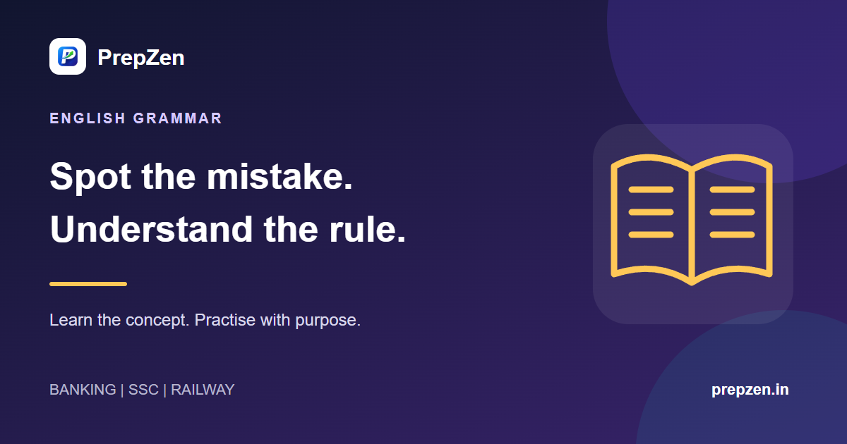 Common English Grammar Mistakes in Competitive Exams: Rules and Practice