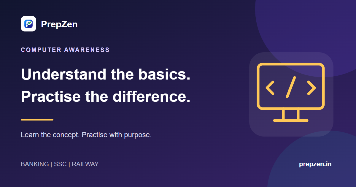 Computer Awareness Notes for Banking and SSC Exams: Basics and MCQs