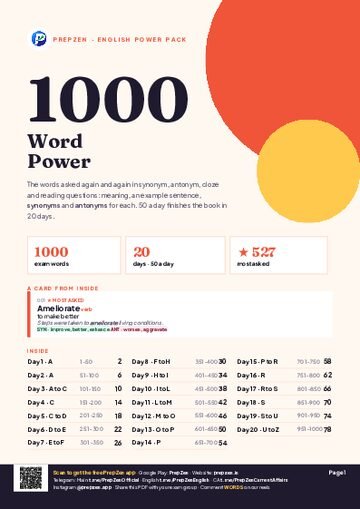 Word Power 1000 PDF cover