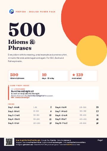 Idioms & Phrases 500 PDF cover